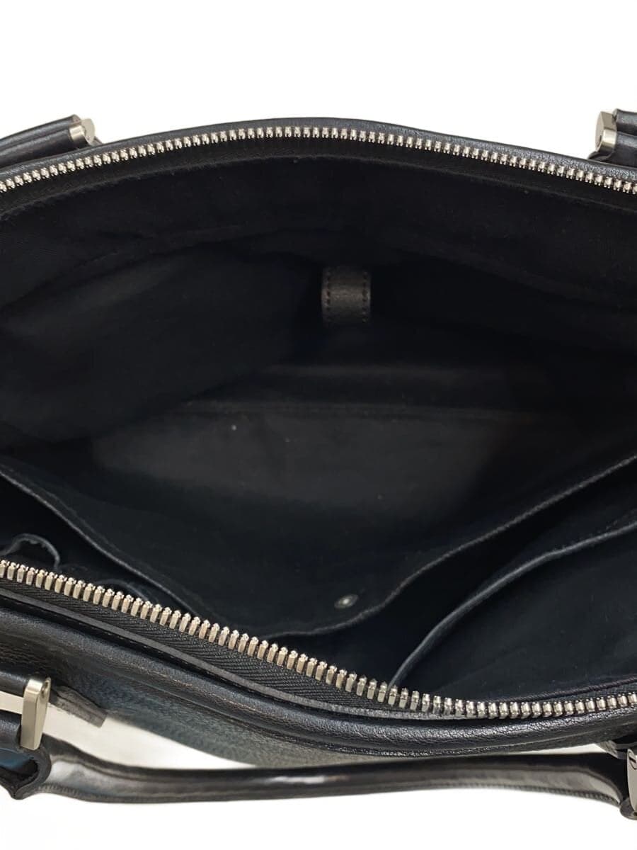 Tsuchiya Kaban Brent Tote Tote Bag Leather BLK 4