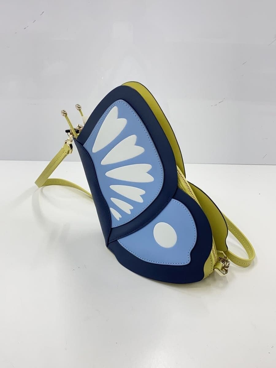 kate spade new york Butterfly Crossbody Bag Blue Faux Leather 2