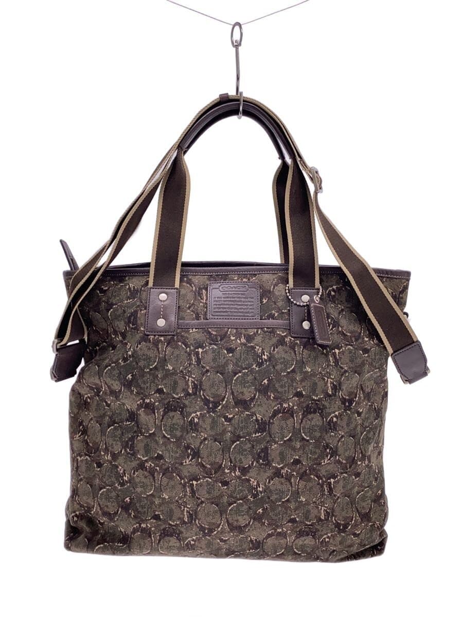 COACH Tote Bag Canvas Multicolor All Over Pattern F70583