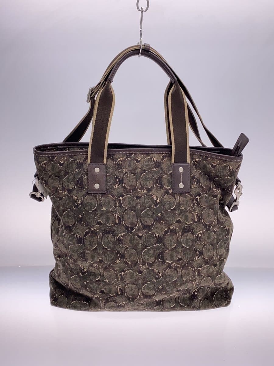 COACH Tote Bag Canvas Multicolor All Over Pattern F70583 3