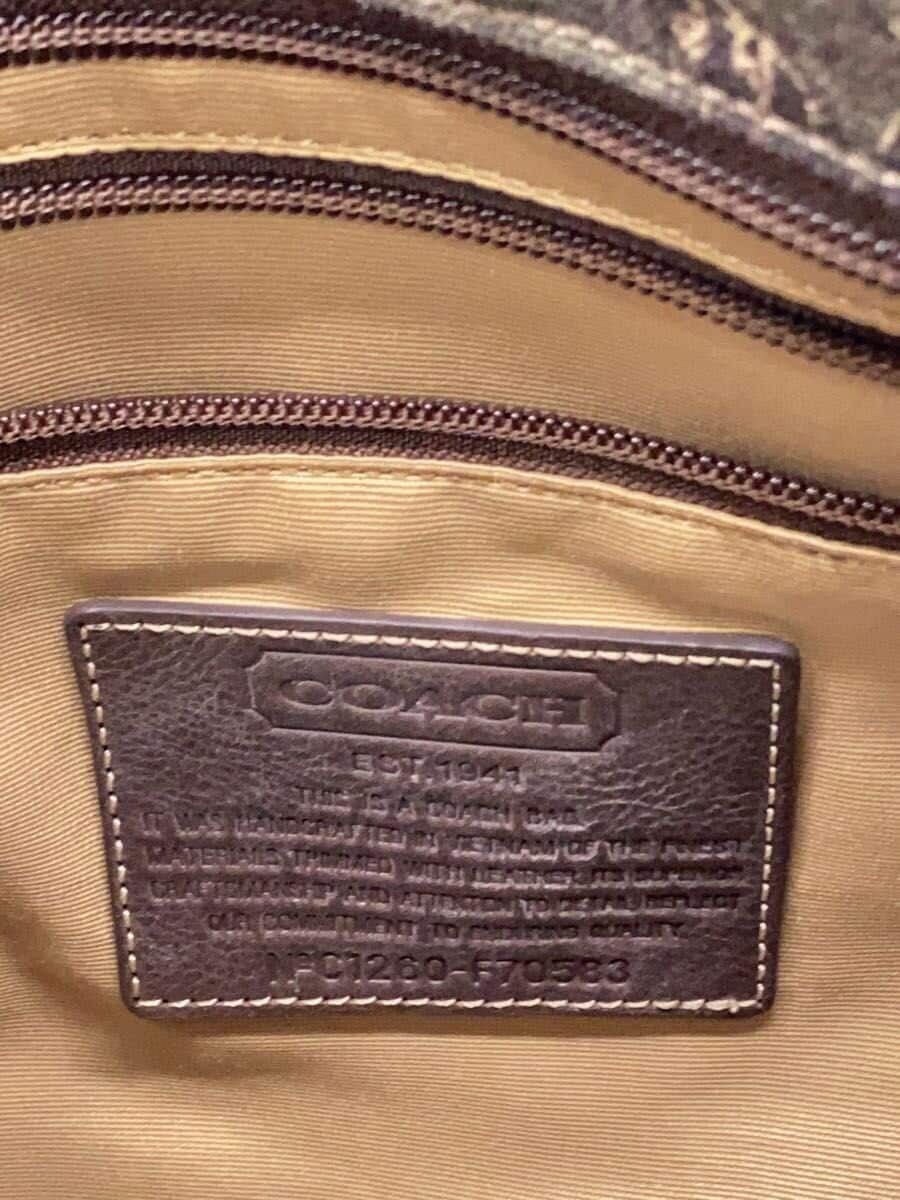 COACH Tote Bag Canvas Multicolor All Over Pattern F70583 5