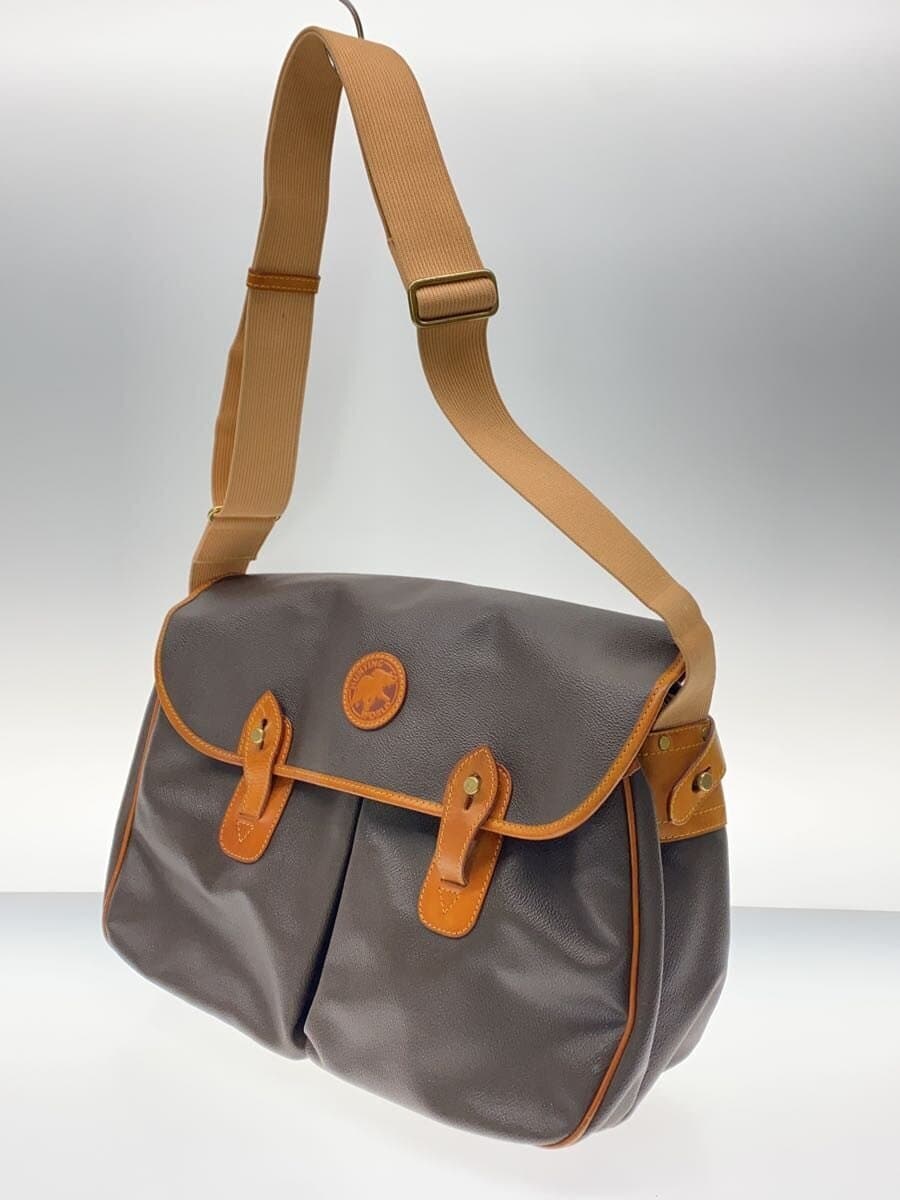 HUNTING WORLD Shoulder Bag Leather BRW Solid Color 2