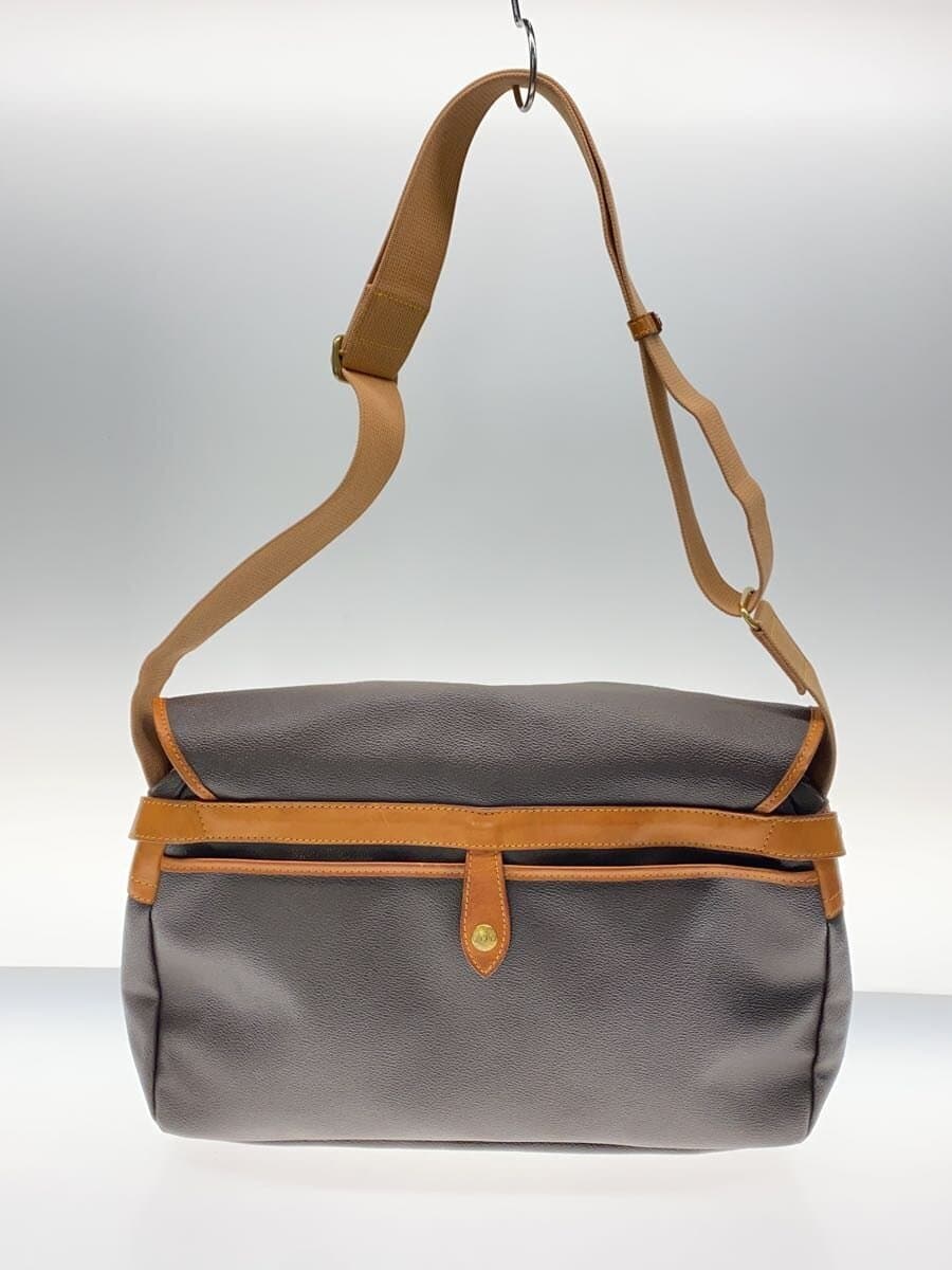 HUNTING WORLD Shoulder Bag Leather BRW Solid Color 3