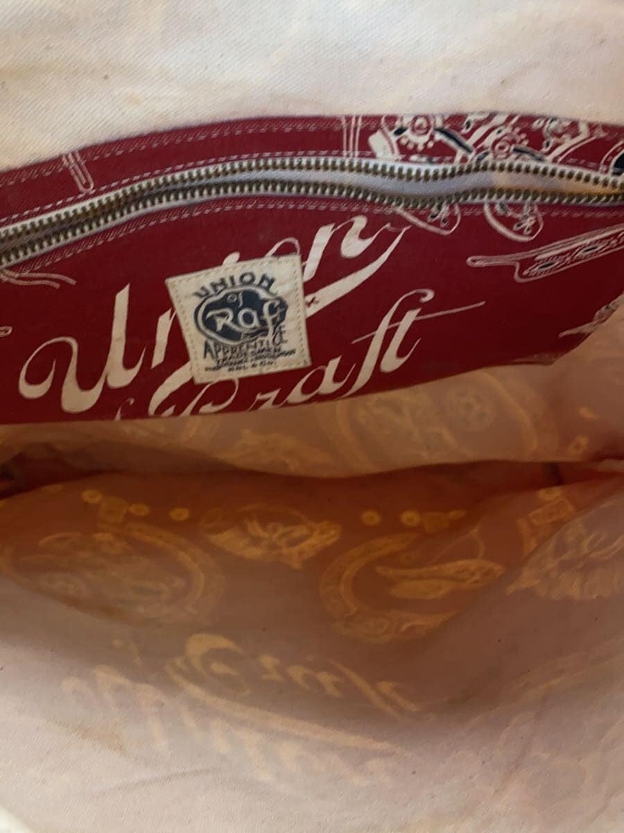 RRL Tote Bag Cotton RED All-over pattern 6