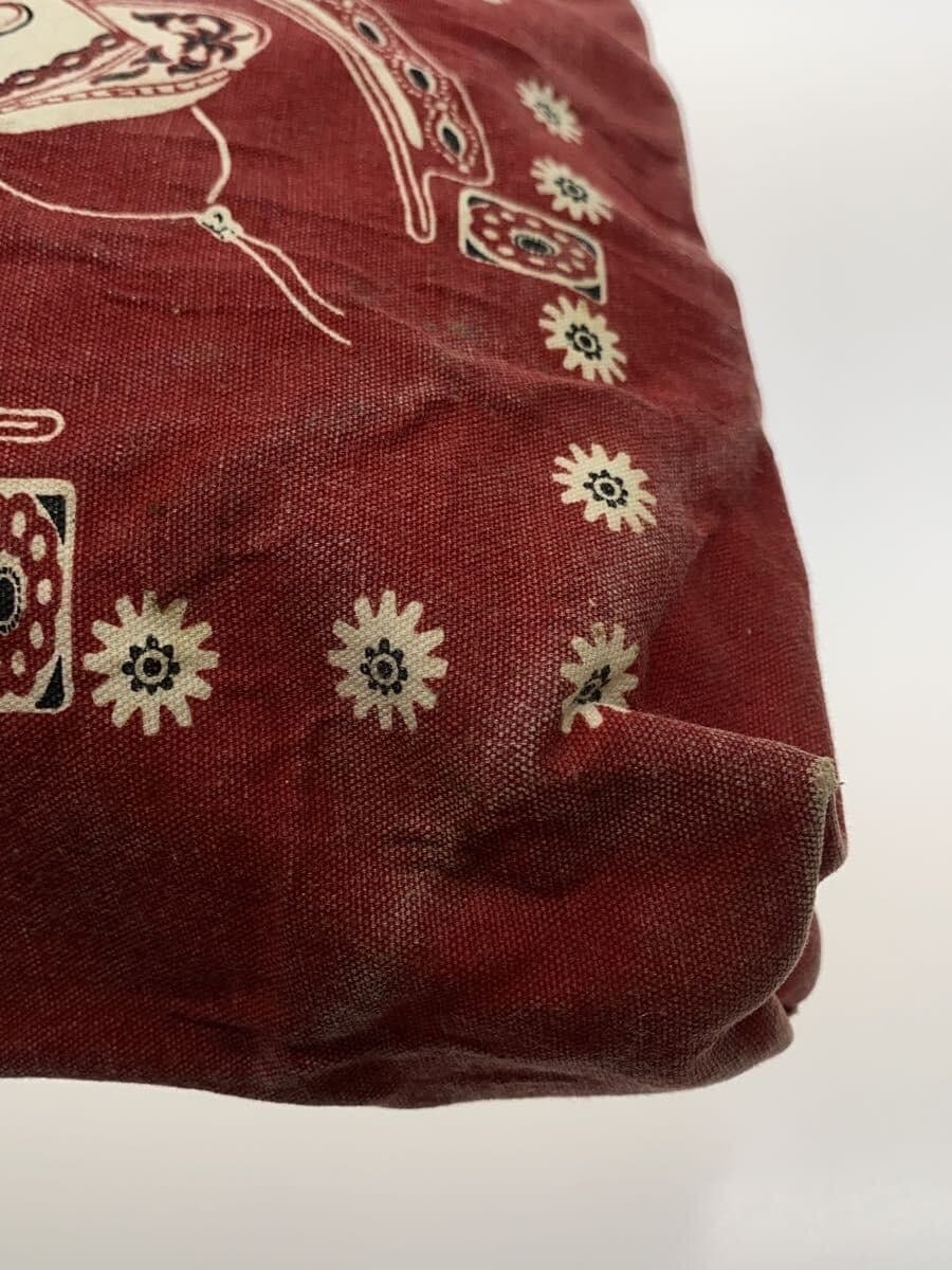 RRL Tote Bag Cotton RED All-over pattern 7