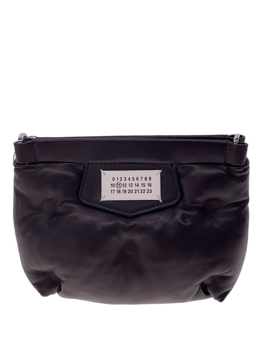 Maison Margiela Glam Slam Mini Shoulder Chain Shoulder Bag Leather BLK Solid S56WF0161