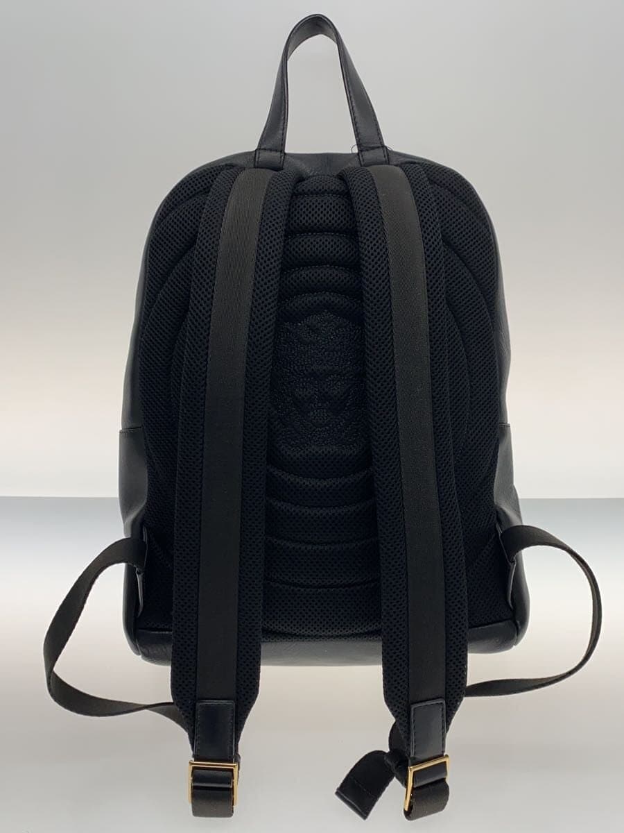 VERSACE Medusa Letter V Backpack Leather Black 1005331 3