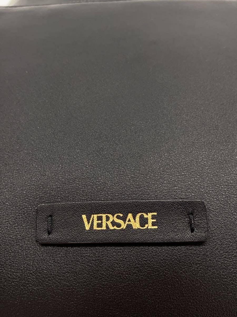 VERSACE Medusa Letter V Backpack Leather Black 1005331 5