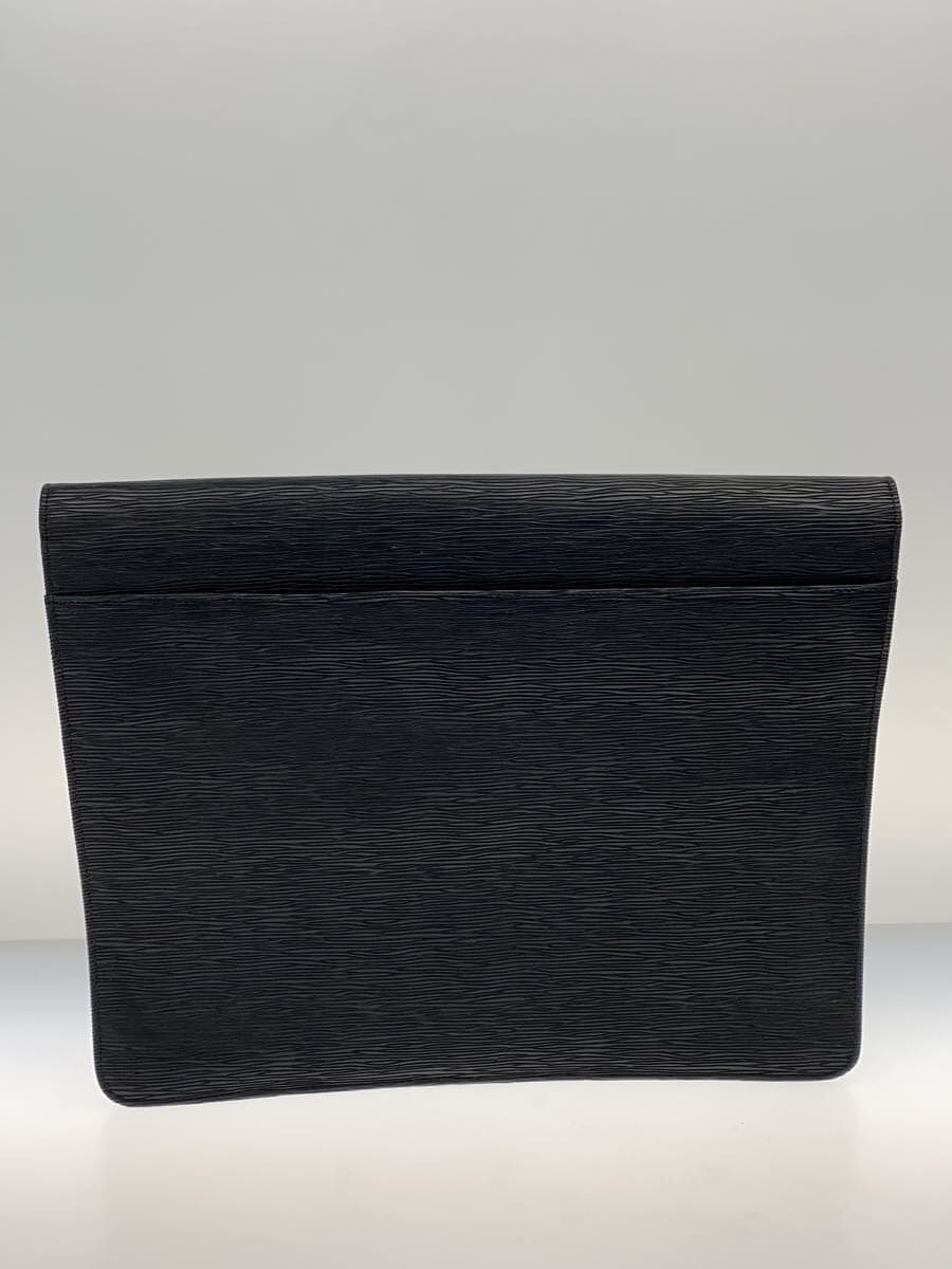 YVES SAINT LAURENT Shoulder Bag -- Black Épi Flap 3