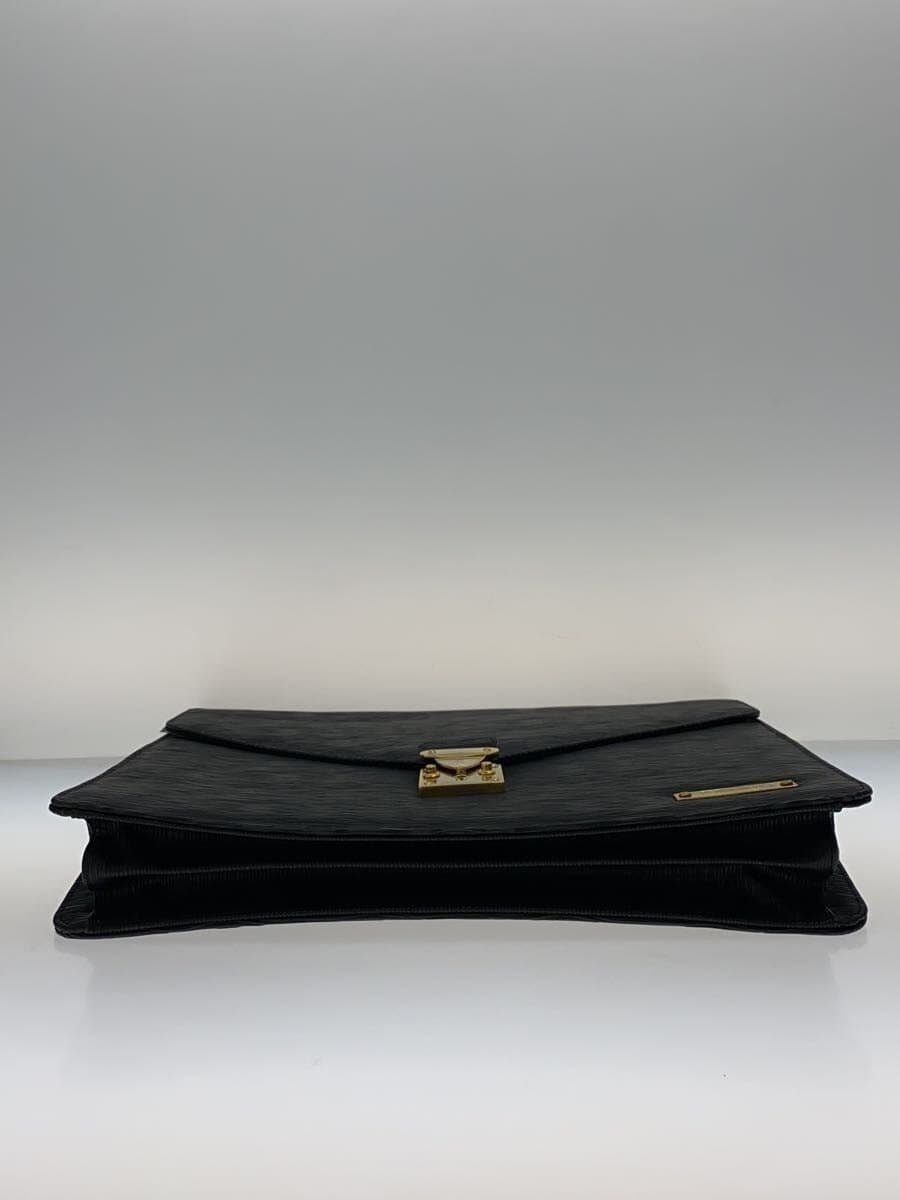YVES SAINT LAURENT Shoulder Bag -- Black Épi Flap 4
