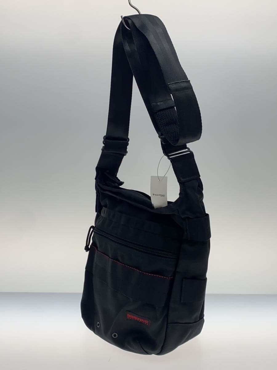 BRIEFING DAY TRIPPER Shoulder Bag Polyester Black Solid Color 2