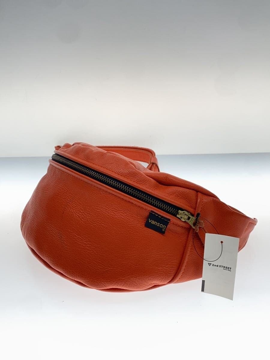 VANSON leather waist bag cowhide orange 2