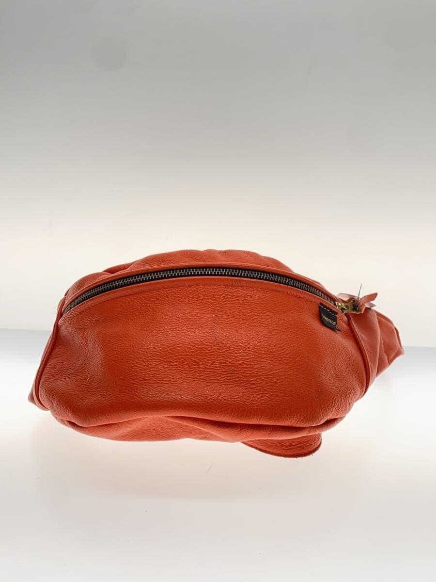 VANSON leather waist bag cowhide orange 4