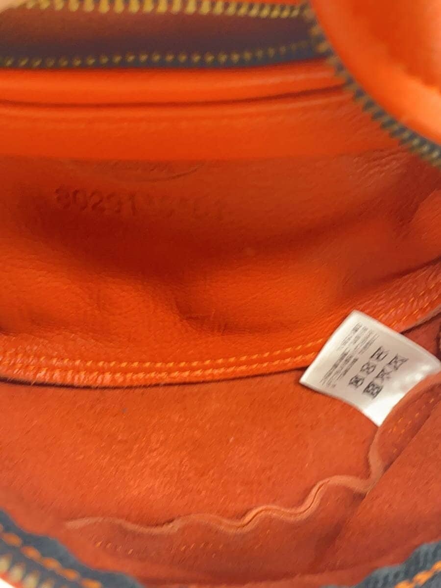 VANSON leather waist bag cowhide orange 5