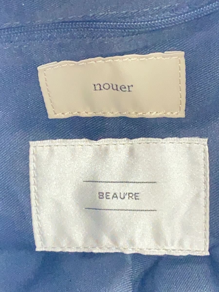 nouer x Beaure Shoulder Bag Leather GRY 5