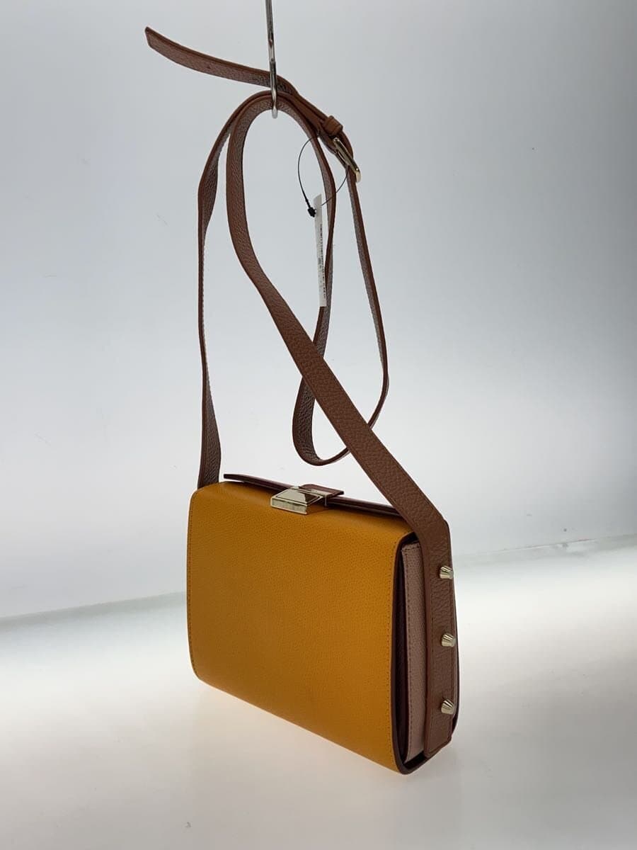 FURLA by Color Electra Shoulder Bag Leather YLW 2