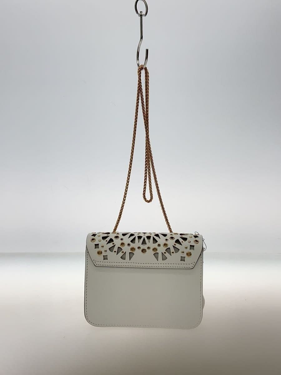 FURLA Metro Police Bolero Shoulder Bag Leather WHT 3