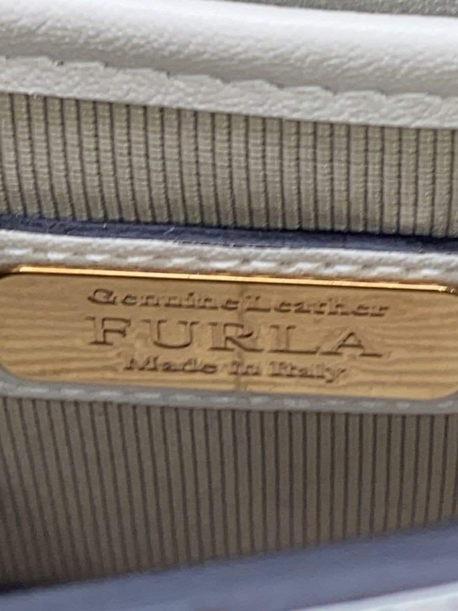 FURLA Metro Police Bolero Shoulder Bag Leather WHT 5