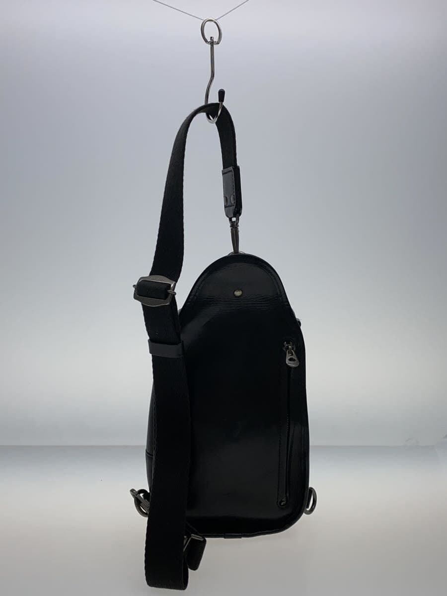 HERGOPOCH Shoulder Bag Leather BLK Plain 3