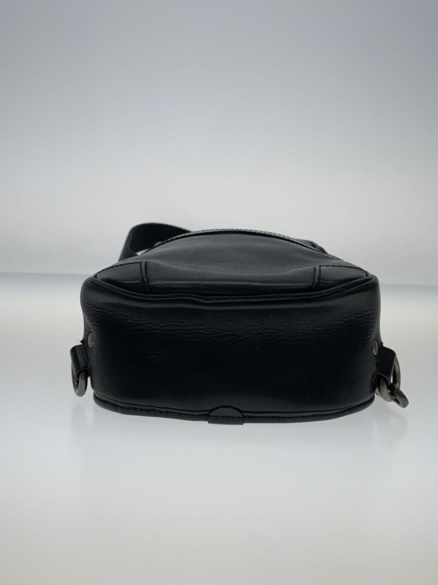 HERGOPOCH Shoulder Bag Leather BLK Plain 4