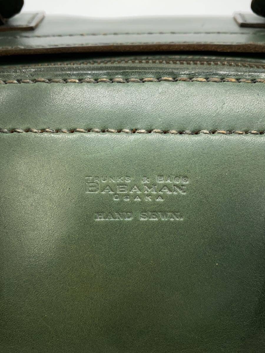 Other brand Baba Man Boston bag Leather GRN Plain 5
