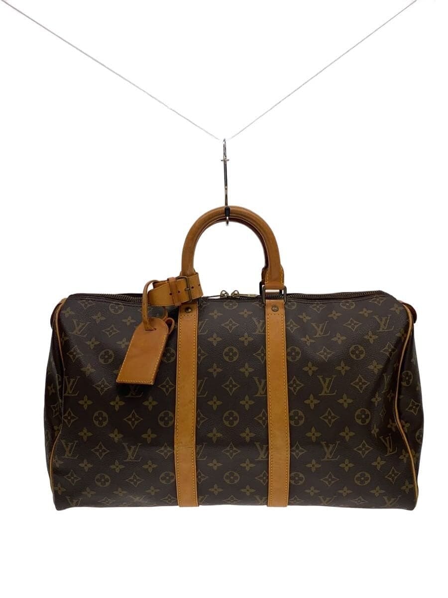 LOUIS VUITTON Keepall 45 Monogram Canvas PVC BRW Allover Pattern M41428
