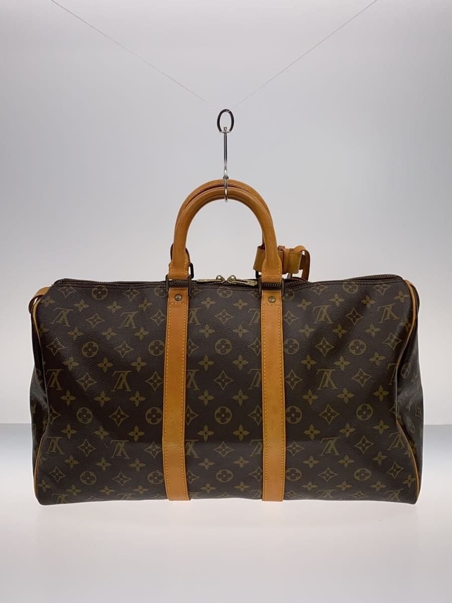 LOUIS VUITTON Keepall 45 Monogram Canvas PVC BRW Allover Pattern M41428 3