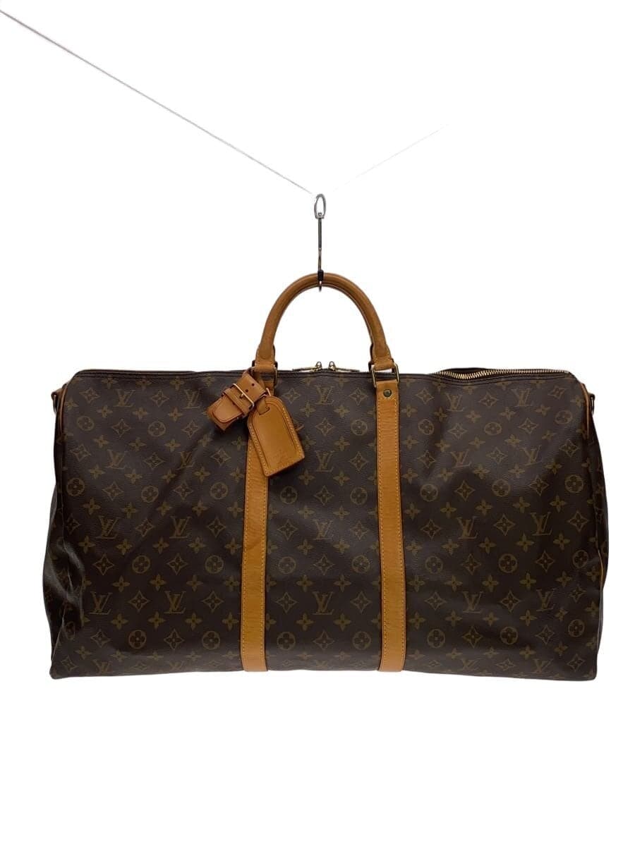 LOUIS VUITTON Keepall Bandoulière 60 Monogram Canvas PVC BRW M41412
