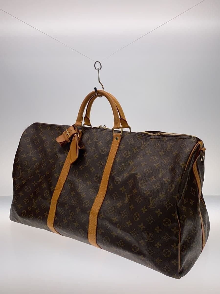 LOUIS VUITTON Keepall Bandoulière 60 Monogram Canvas PVC BRW M41412 2