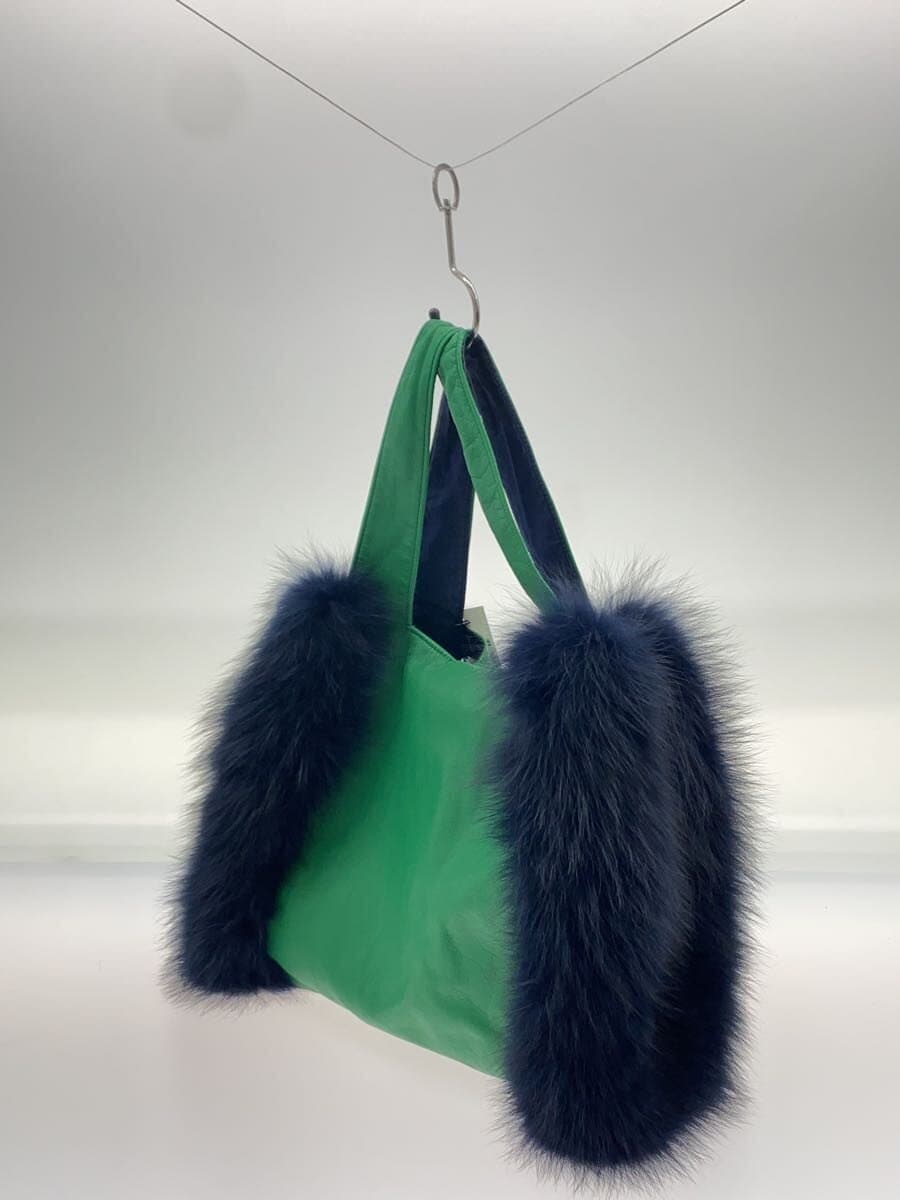 LUDLOW Tote Bag Fur GRN Solid 2