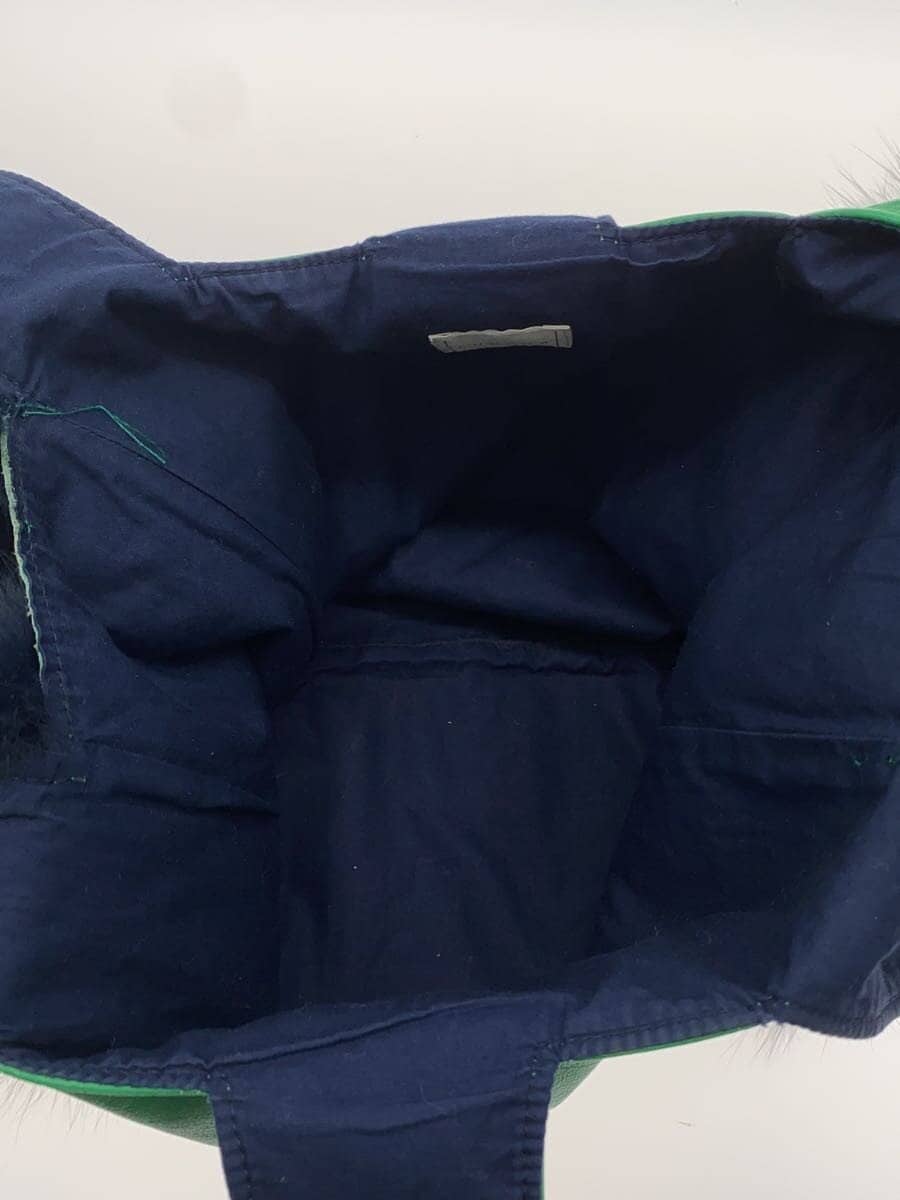 LUDLOW Tote Bag Fur GRN Solid 6