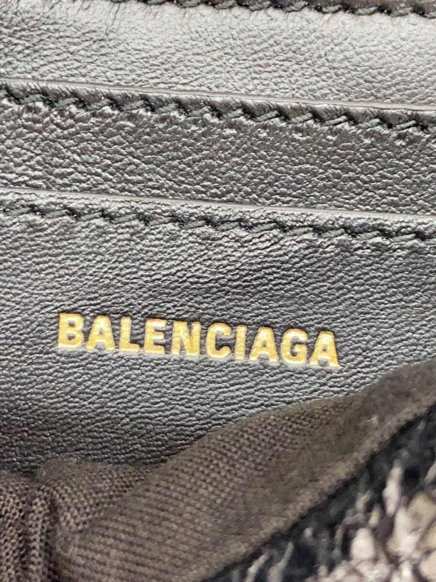 BALENCIAGA Shoulder Bag Leather BLK 810562 5
