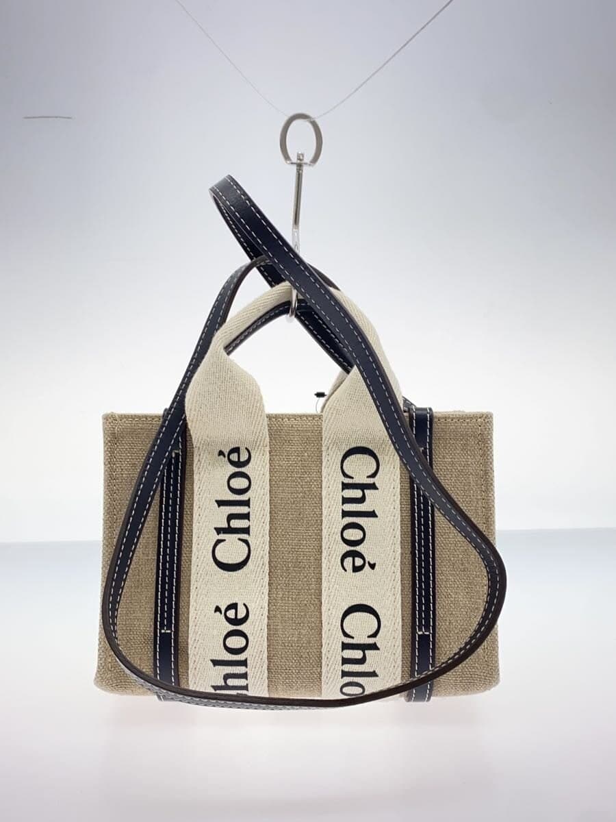 Chloe Handbag Canvas BEG 3