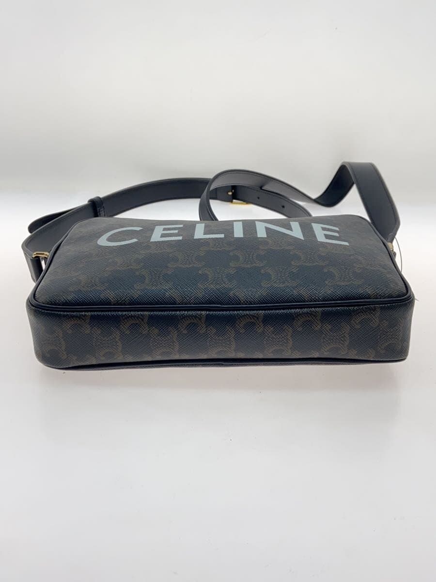 CELINE Shoulder Bag PVC BLK All Over Pattern 4