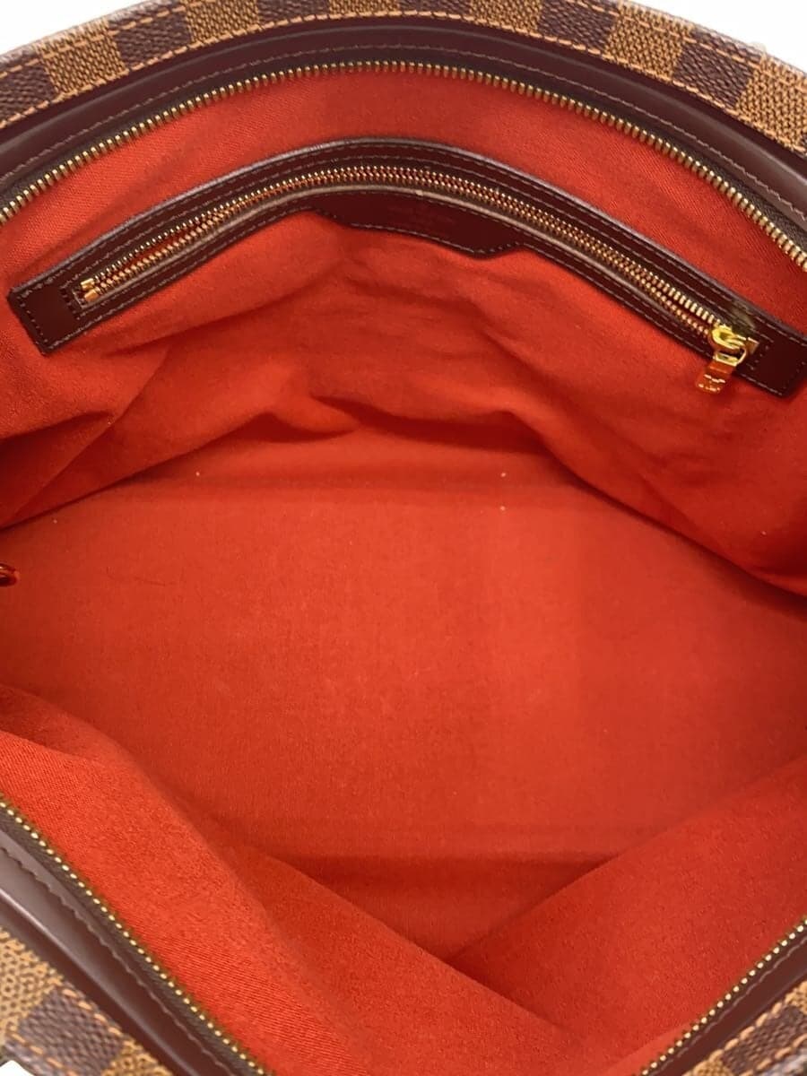 LOUIS VUITTON Chelsea Damier Ebene Tote Bag N51119 PVC BRW Check LV Logo 6