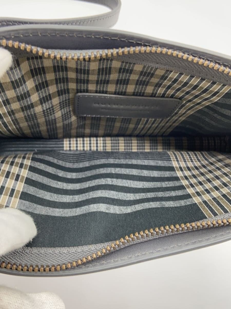 MOTHERHOUSE shoulder bag leather GRY plain 6