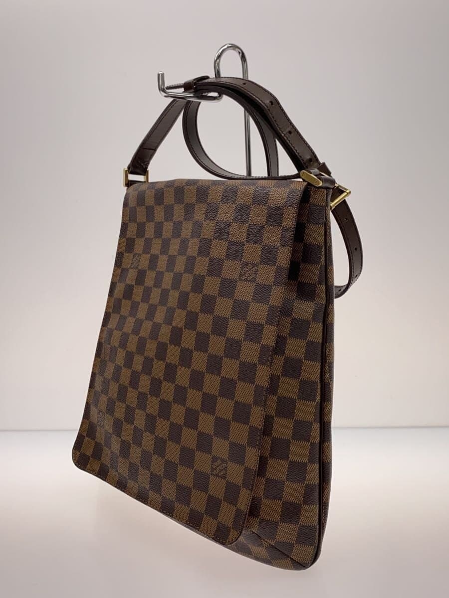 LOUIS VUITTON Musette Salsa_Damier Ébène_Long Shoulder Bag PVC BRW N51300 2
