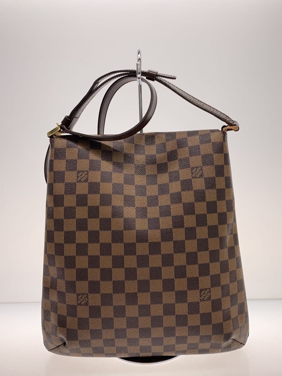 LOUIS VUITTON Musette Salsa_Damier Ébène_Long Shoulder Bag PVC BRW N51300 3