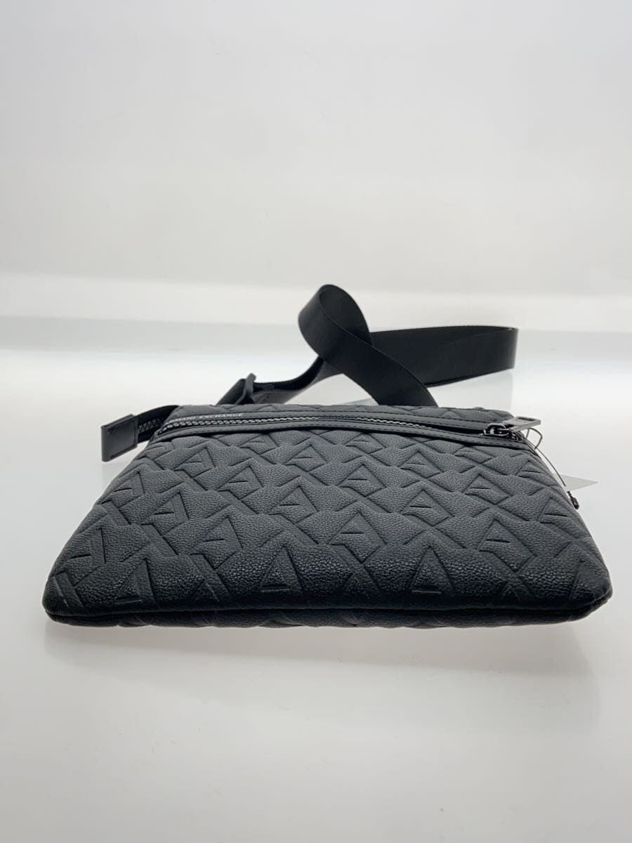 ARMANI EXCHANGE messenger bag shoulder bag BLK black all-over pattern embossed 4