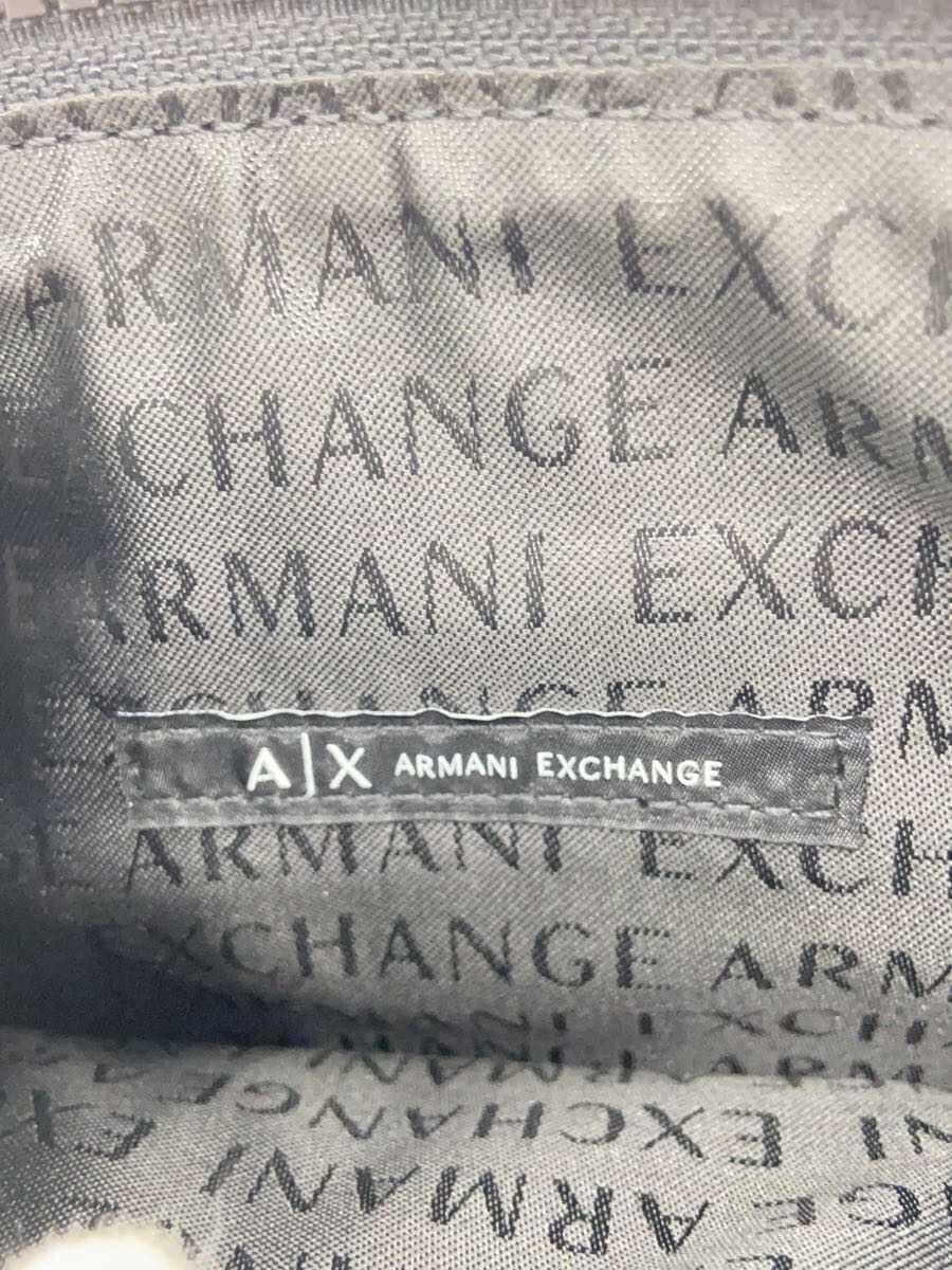ARMANI EXCHANGE messenger bag shoulder bag BLK black all-over pattern embossed 5