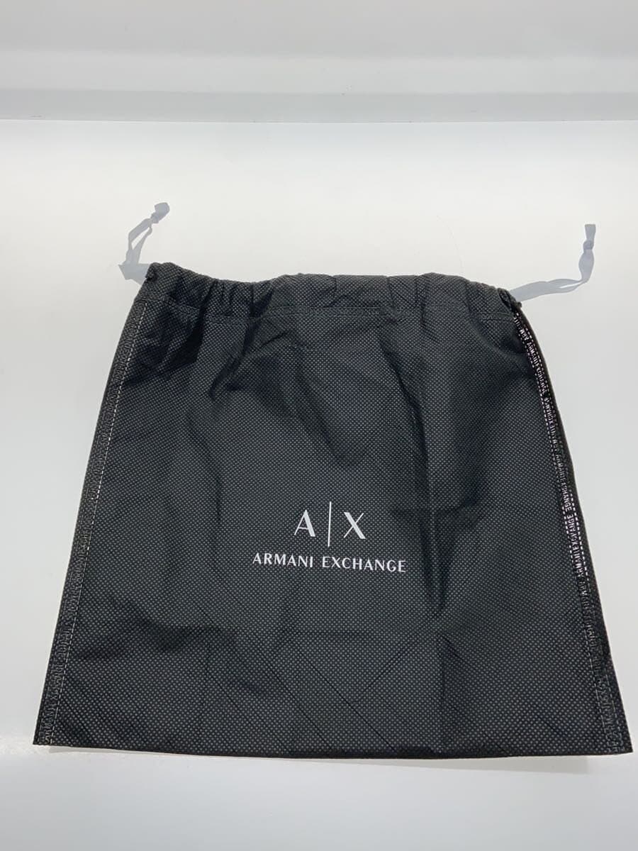 ARMANI EXCHANGE messenger bag shoulder bag BLK black all-over pattern embossed 7