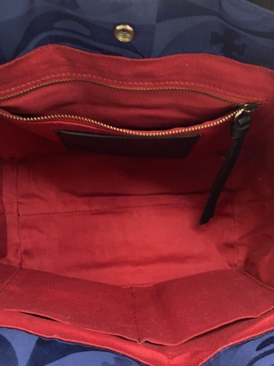 Vivienne Westwood TANGLED ORB JACQUARD Tote Bag NVY All Over Pattern 6