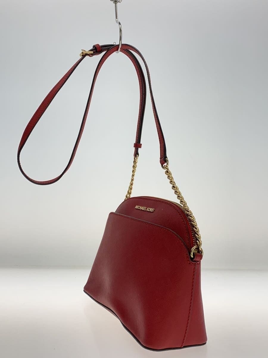 MICHAEL KORS Shoulder Bag Leather RED Solid 35H7GY3C2L 2