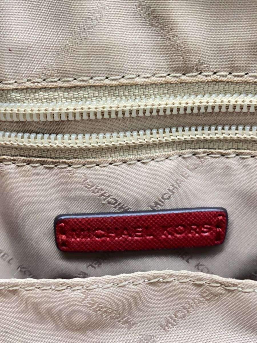 MICHAEL KORS Shoulder Bag Leather RED Solid 35H7GY3C2L 5