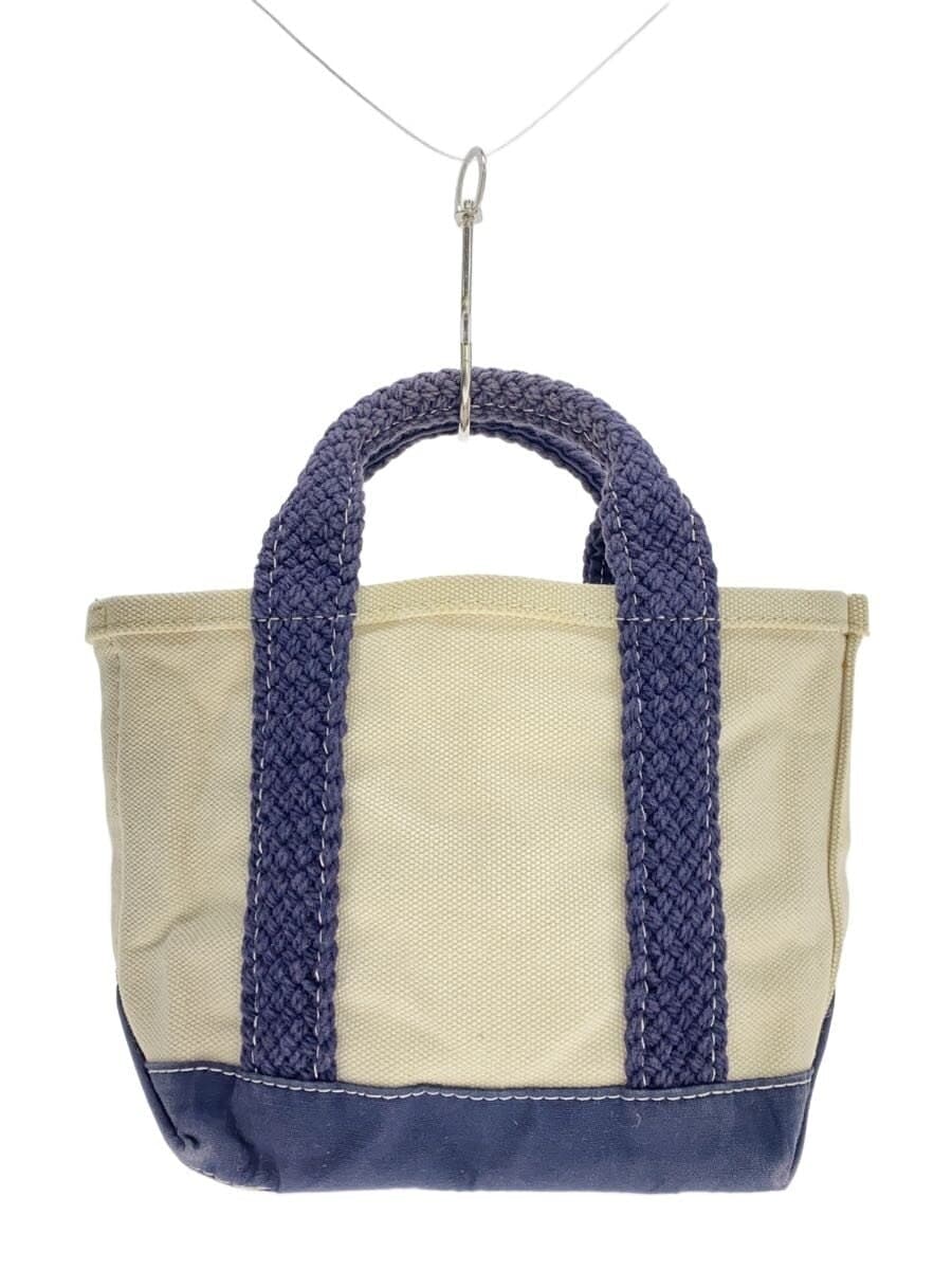 L.L.Bean Web Handle Tote Bag Canvas NVY 295303