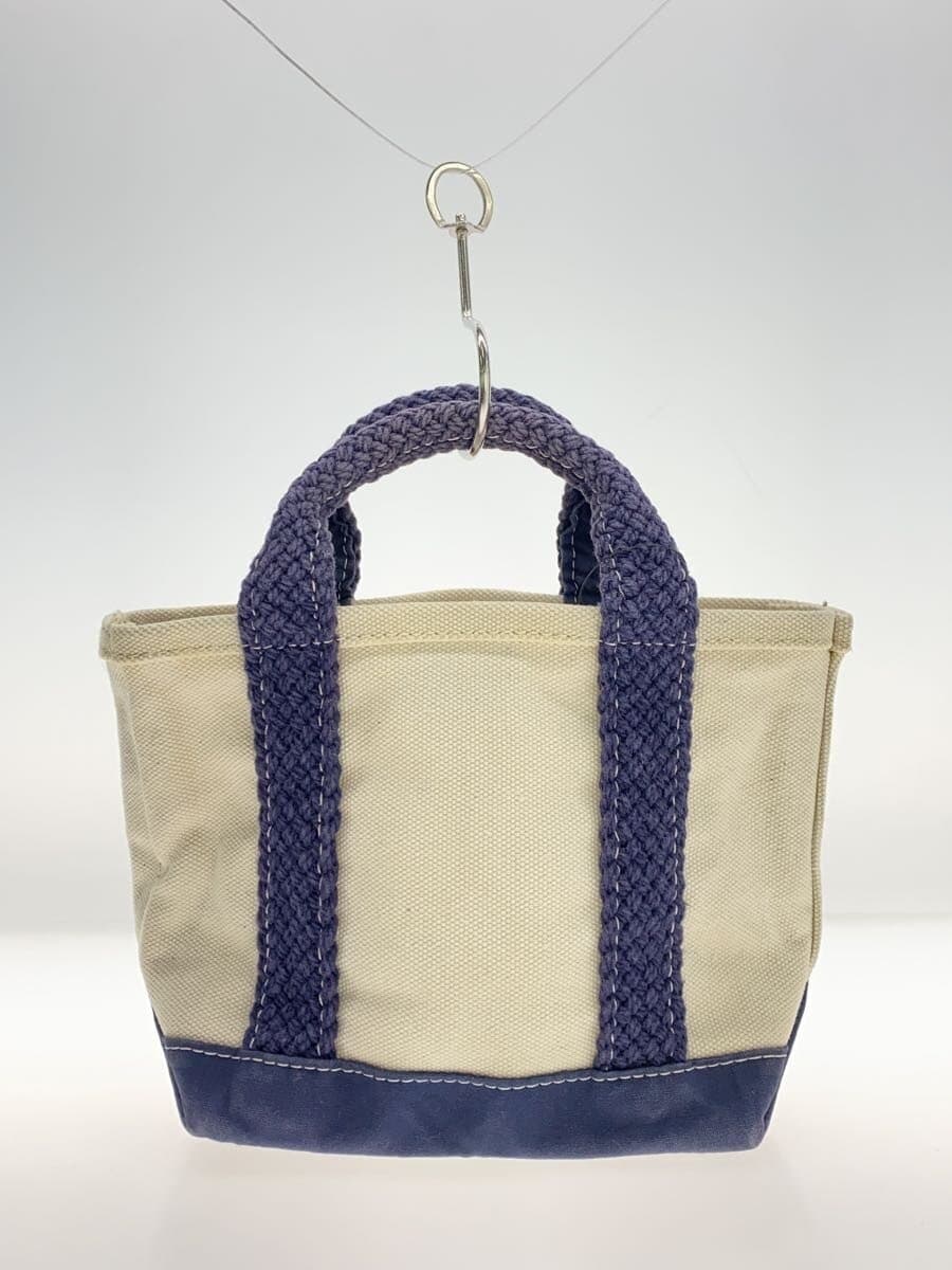 L.L.Bean Web Handle Tote Bag Canvas NVY 295303 3