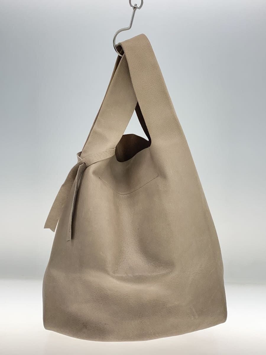 REN Reji Bukuro Tote Bag Leather BEG 3