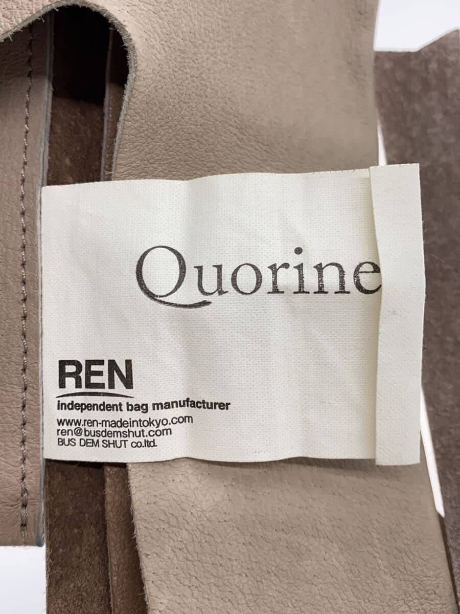 REN Reji Bukuro Tote Bag Leather BEG 5