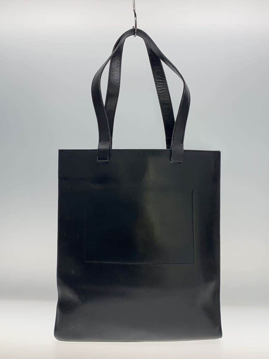 MARGARET HOWELLLEATHER LOGO BAG Tote Bag Leather BLK Solid 3