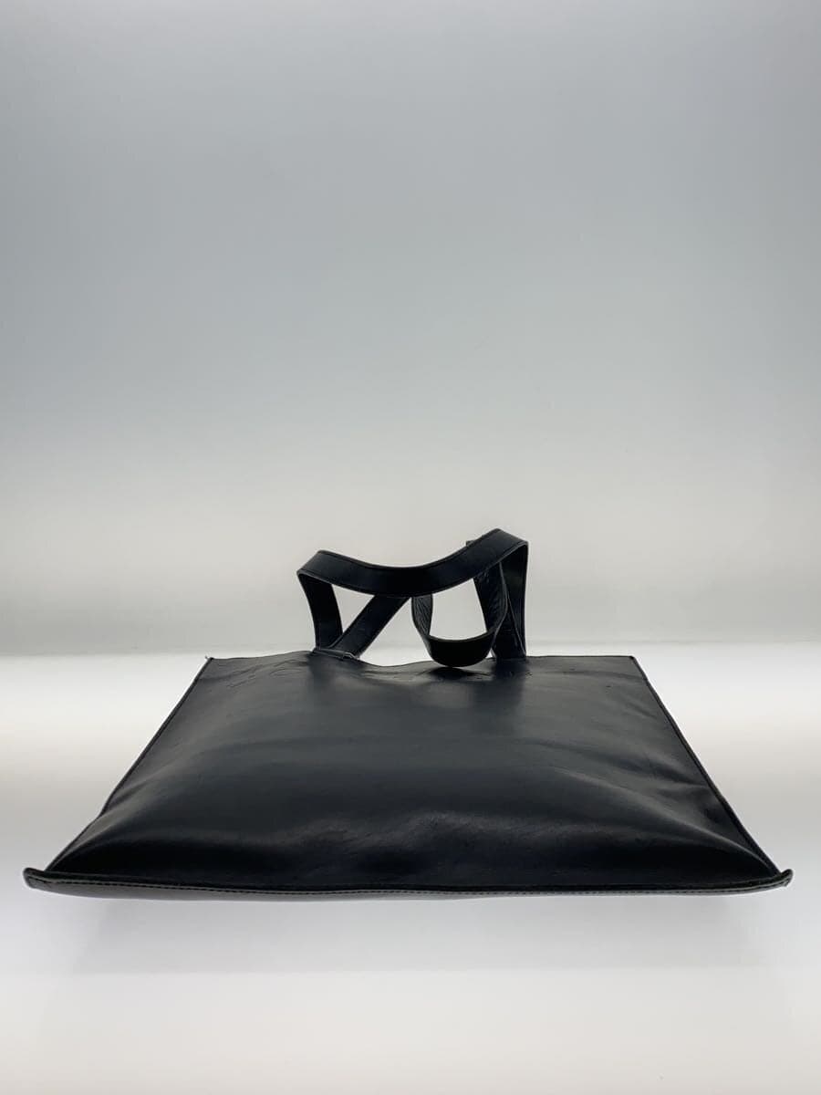 MARGARET HOWELLLEATHER LOGO BAG Tote Bag Leather BLK Solid 4